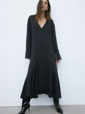 H&M Lyocell-Blend Satin Dress