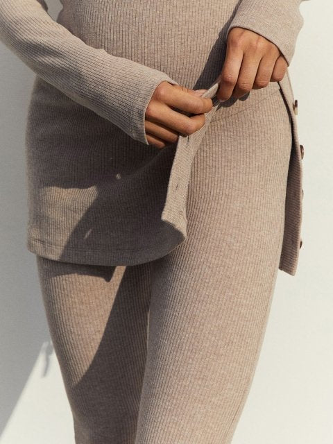 H&M MAMA Before & After Ribbed Trousers