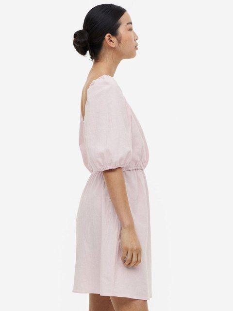 H&M MAMA Puff-Sleeve Nursing Dress