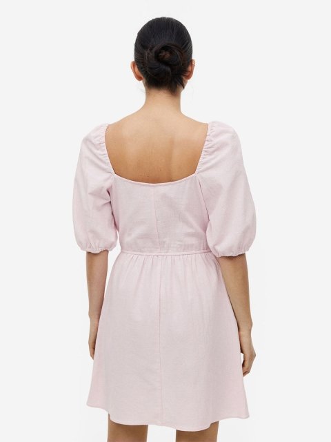 H&M MAMA Puff-Sleeve Nursing Dress