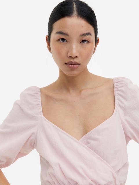 H&M MAMA Puff-Sleeve Nursing Dress