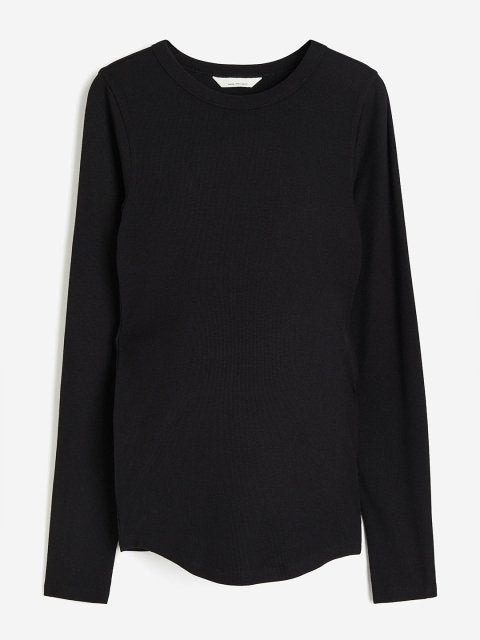 H&M MAMA Ribbed Jersey Top