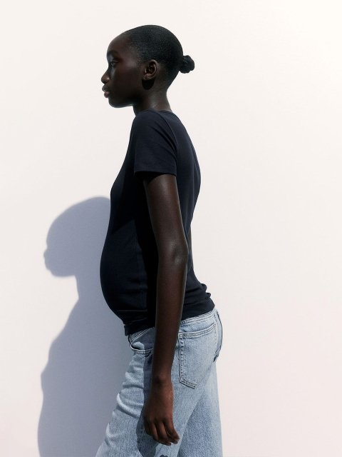 H&M MAMA Ribbed Top