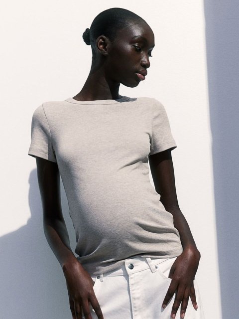 H&M MAMA Ribbed Top