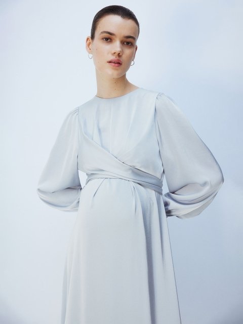 H&M MAMA Satin Dress