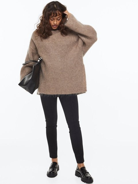 H&M MAMA Tailored Jersey Trousers