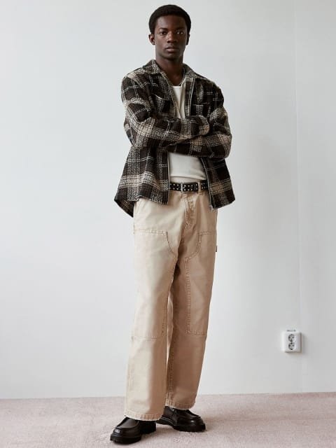 H&M Men Baggy Fit Carpenter Trousers