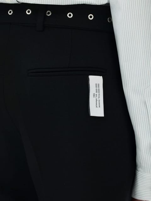 H&M Men Belted Wool Trousers