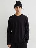 H&M Men Black Regular Fit Jersey Top