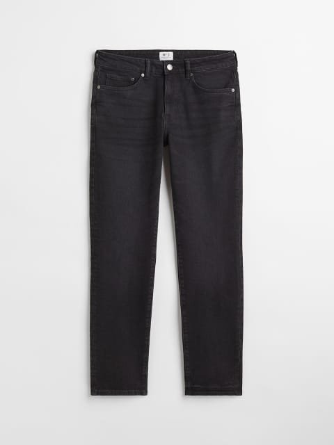 H&M Men Black Regular Jeans