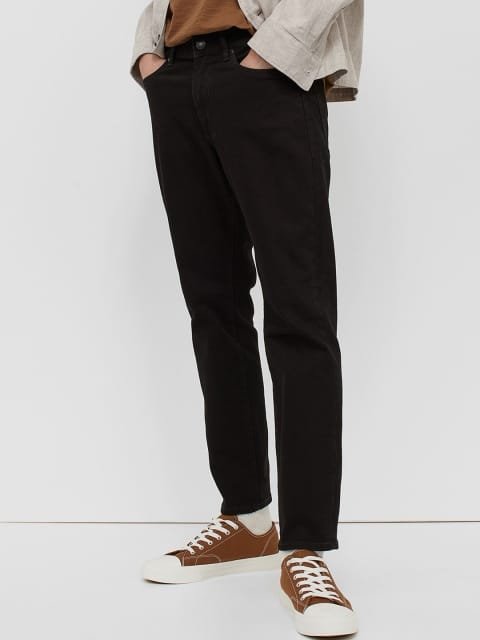 H&M Men Black Regular Jeans