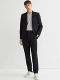 H&M Men Black Slim Fit Suit Trousers