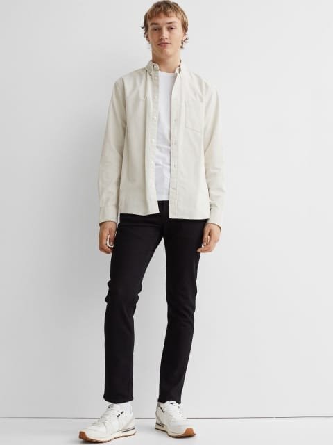 H&M Men Black Slim Jeans