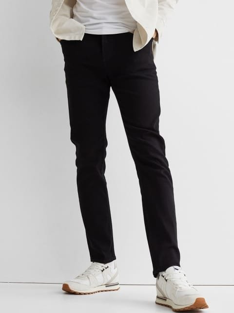 H&M Men Black Slim Jeans