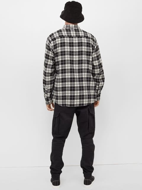 H&M Men Black Solid Cargo Joggers