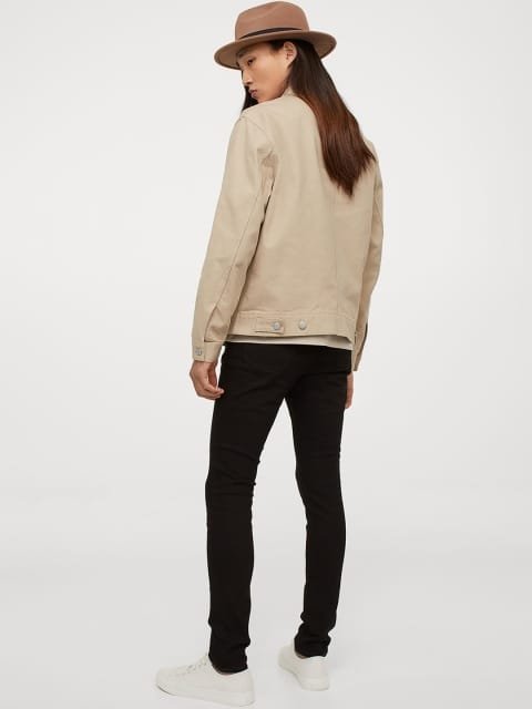 H&M Men Black Solid Skinny Jeans