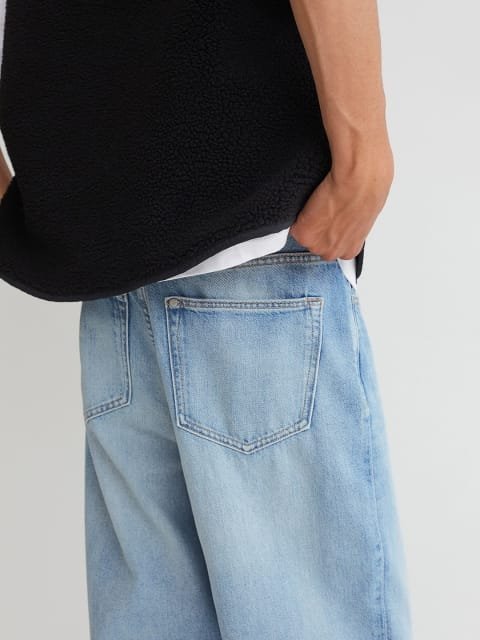 H&M Men Blue Loose Jeans