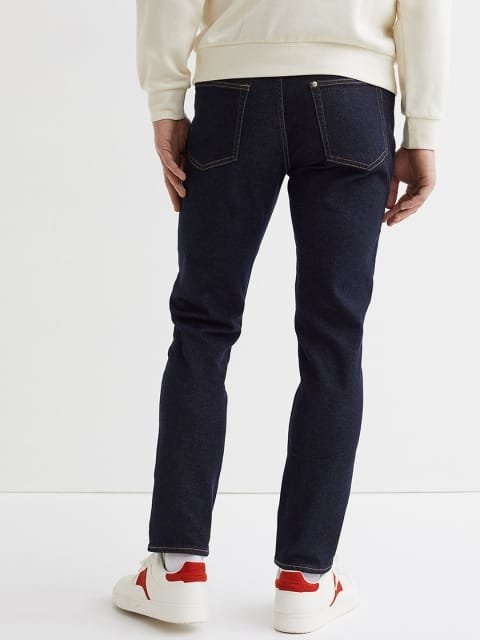 H&M Men Blue Solid Slim Jeans