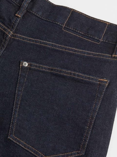 H&M Men Blue Solid Slim Jeans