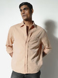 H&M Men Classic Spread Collar Solid Cotton Casual Shirt