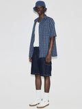 H&M Men Cotton Loose Denim Cargo Shorts