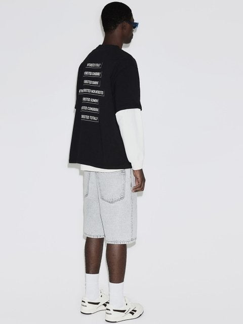 H&M Men Cotton Relaxed Denim Shorts