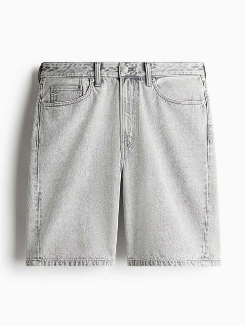 H&M Men Cotton Relaxed Denim Shorts