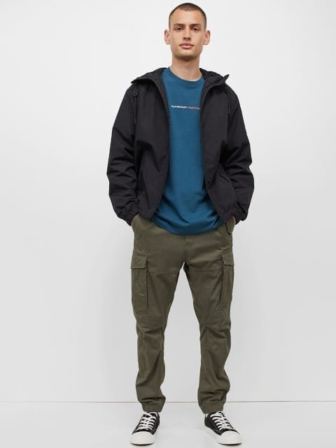 H&M Men Green Solid Cargo Joggers