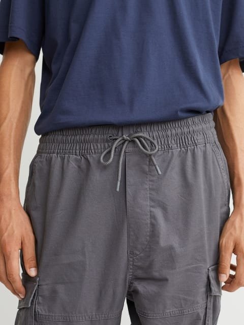 H&M Men Grey Cargo Joggers