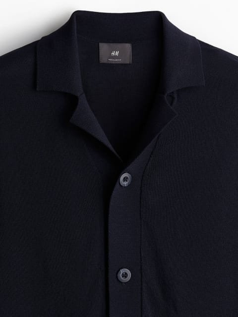 H&M Men Knitted Resort Shirt