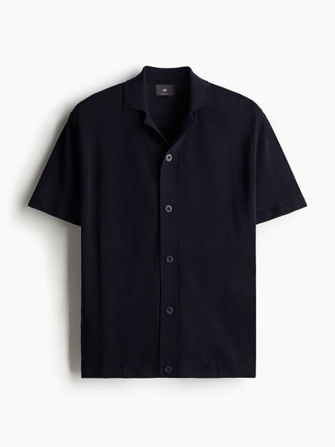 H&M Men Knitted Resort Shirt