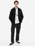 H&M Men Loose Cargo Style Denim Joggers