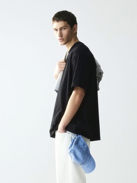 H&M Men Loose Fit Printed T-Shirt