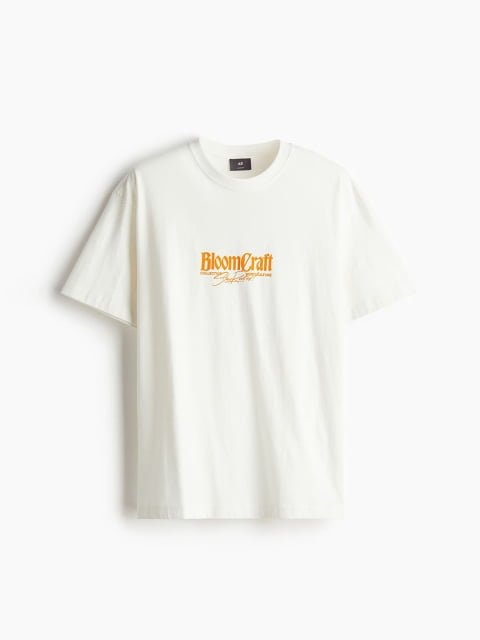 H&M Men Loose Fit Printed T-shirt