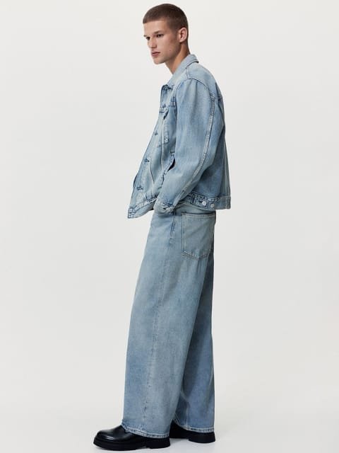 H&M Men Mid Rise Baggy Fit Jeans
