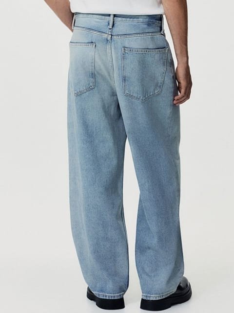 H&M Men Mid Rise Baggy Fit Jeans
