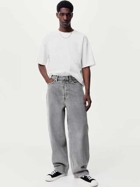 H&M Men Mid Rise Pure Cotton Jeans