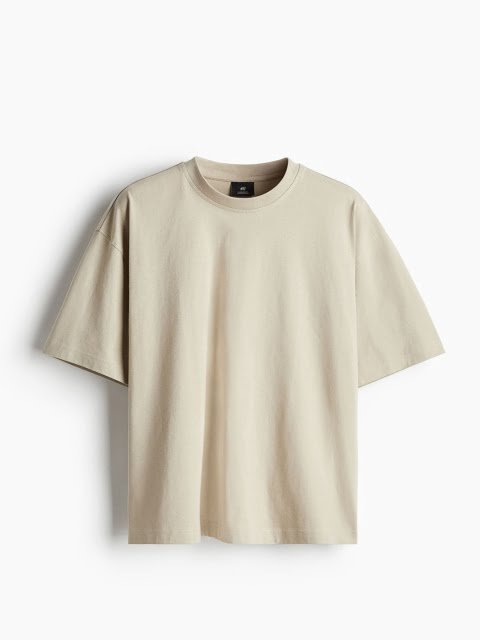 H&M Men Oversized Fit Cotton T-shirt