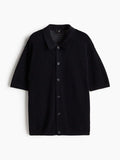 H&M Men Pointelle-Knit Cotton Shirt
