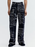 H&M Men Pure Cotton Bootcut Loose Cargo Jeans