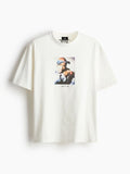 H&M Men Pure Cotton Loose Fit Printed T-shirt