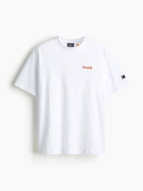 H&M Men Pure Cotton Loose-Fit T-shirt
