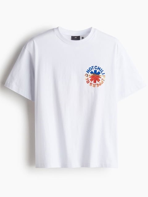 H&M Men Pure Cotton Loose Fit T-shirt