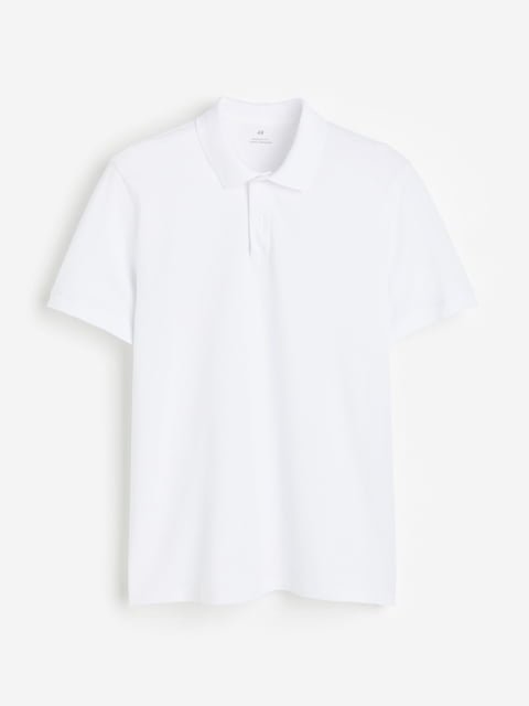 H&M Men Pure Cotton Regular Fit Pique Polo Shirt
