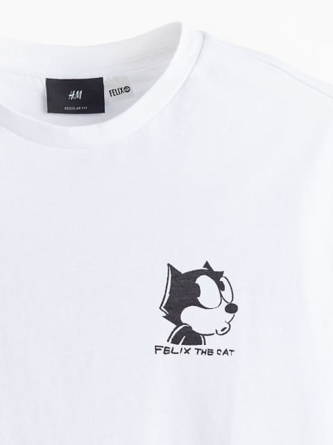H&M Men Pure Cotton Regular Fit T-shirt