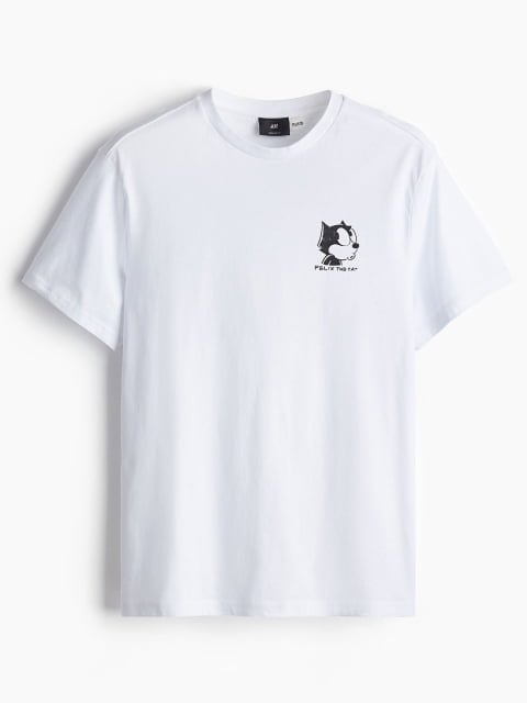 H&M Men Pure Cotton Regular Fit T-shirt