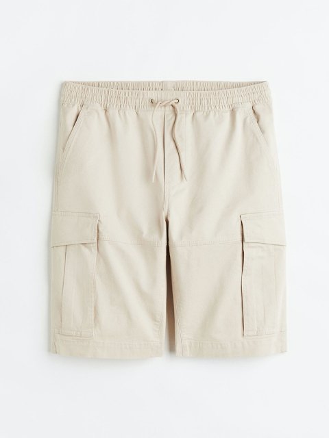 H&M Men Regular Fit Cotton Cargo Shorts