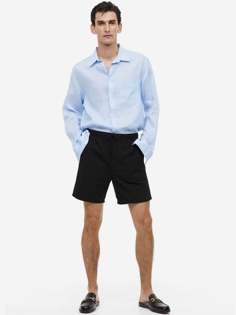 H&M Men Regular Fit Cotton Shorts