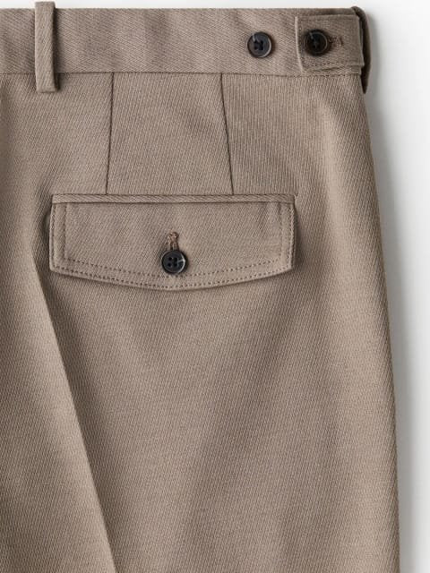 H&M Men Regular Fit Cropped Trousers