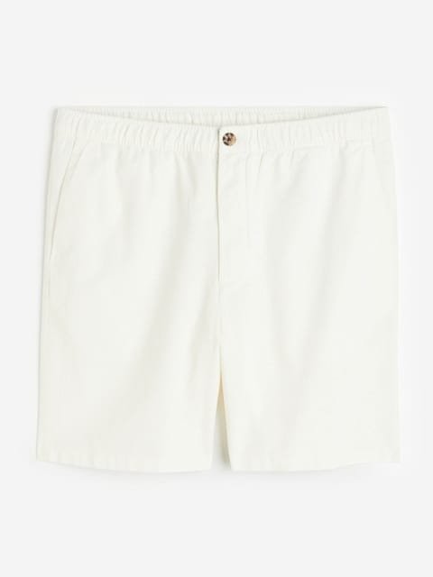 H&M Men Regular Fit Linen-Blend Shorts